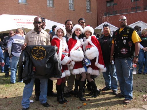 Picture with the santa girls